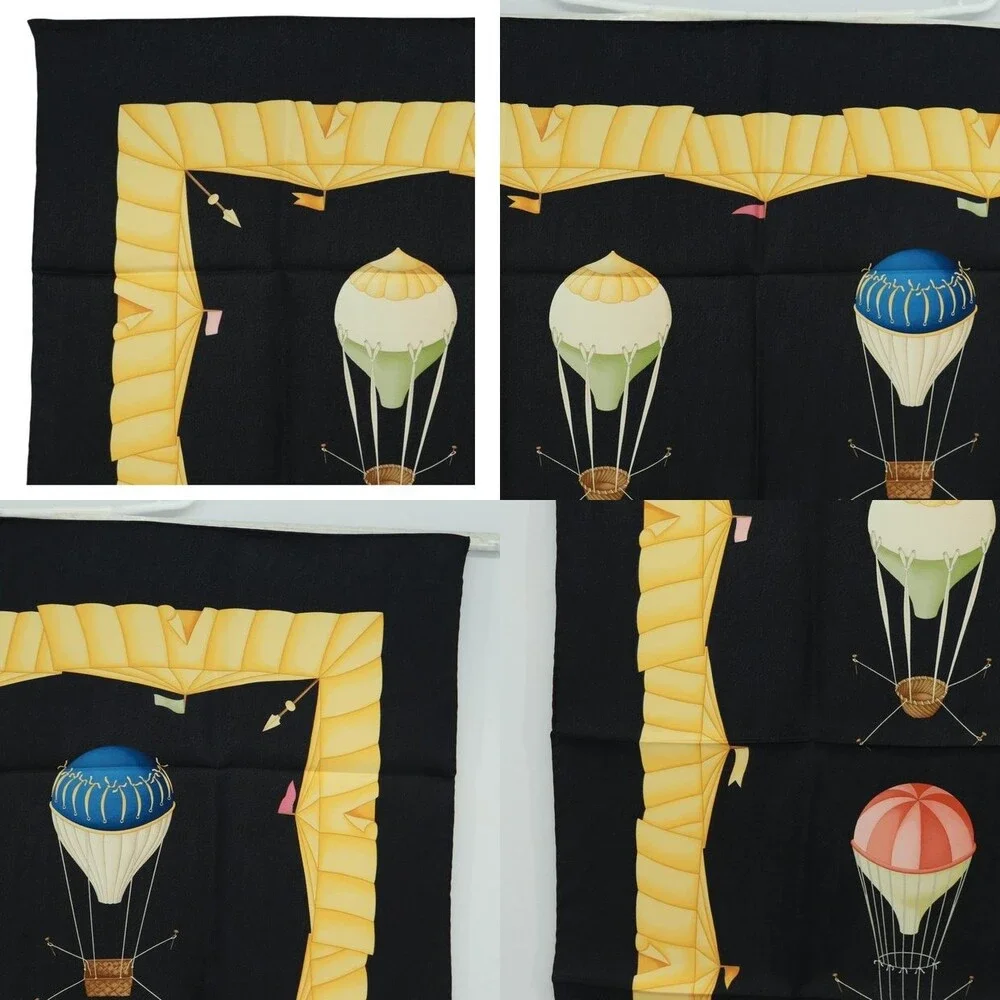 Bvlgari Silk Scarf Black